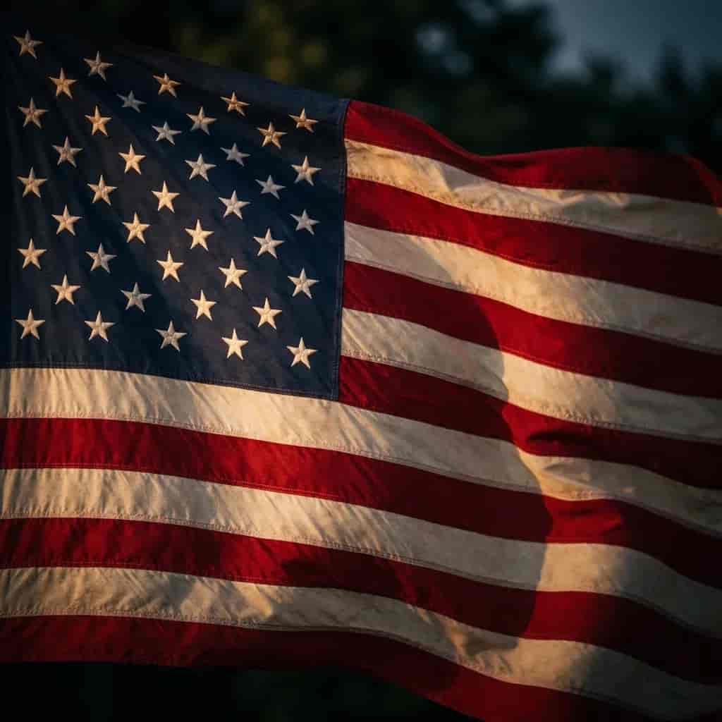 American flag stars watermark