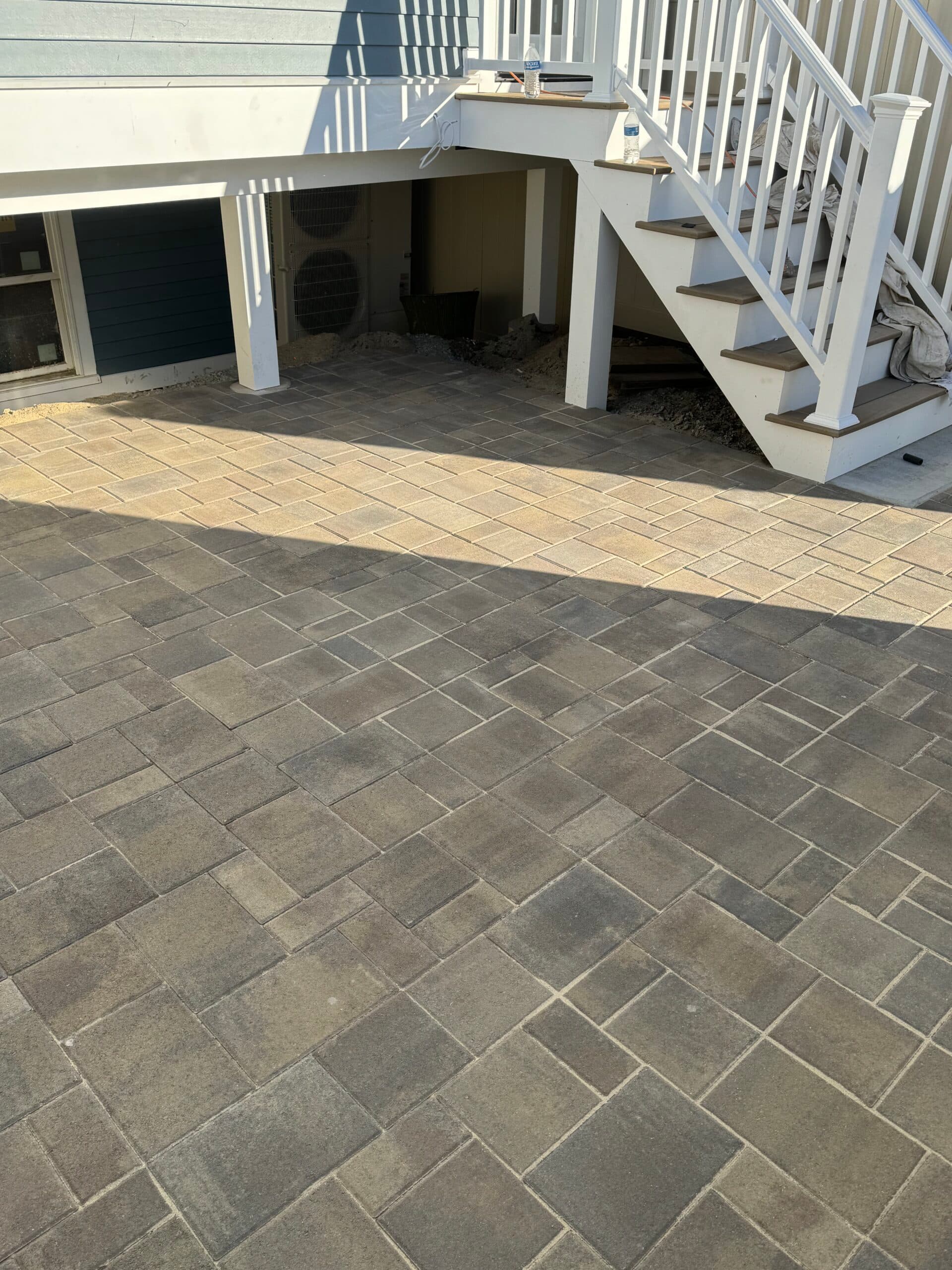 After renovation - new stone stairs by Blu Masonry