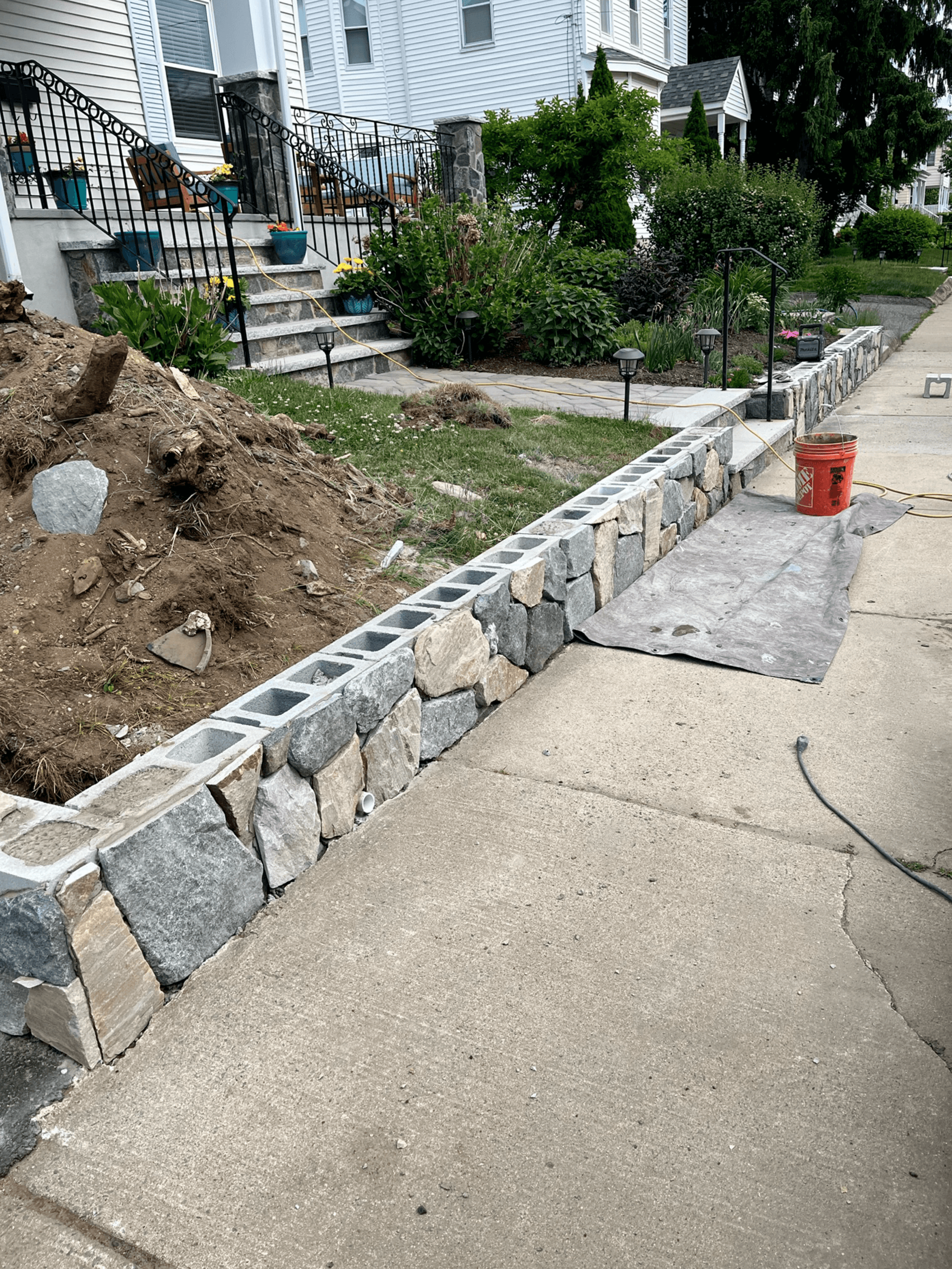 Before renovation - original masonry